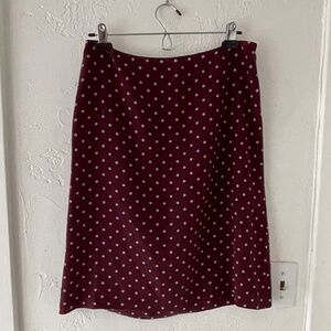 Vintage 100% Silk Prada Polka Dot Mini Skirt